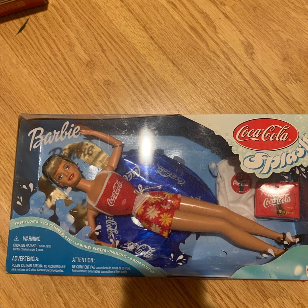 Barbie Red and Blue Coca-Cola Doll with Accessories
